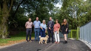 <p>John Maher, Joe Kavanagh, Valerie O'Sullivan with her dog Seve, Gary O'Brien, Margaret McDonnell and Jerrica Struthers at the opening of the Greenway. Pic: Brian Lougheed</p> <p>John Maher, Joe Kavanagh, Valerie O'Sullivan with her dog Seve, Gary O'Brien, Margaret McDonnell and Jerrica Struthers at the opening of the Greenway. Pic: Brian Lougheed</p>