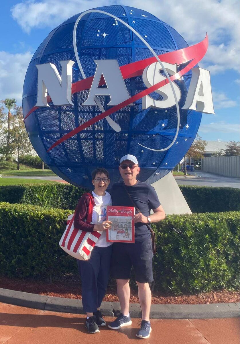 Diarmuid and Mary Gowen at Kennedy Space Center, Florida Diarmuid and Mary Gowen at Kennedy Space Center, Florida