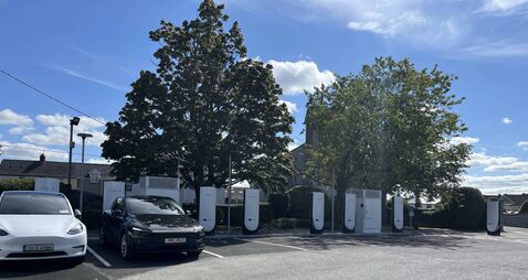 Tesla's new supercharger station in Mallow can be accessed by all e-cars