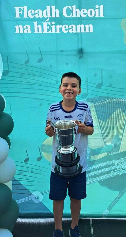 Liam Mac Suibhne from CCÉ, Lachtaín Naofa, Corcaigh, took first place, Faoi 9. Liam Mac Suibhne from CCÉ, Lachtaín Naofa, Corcaigh, took first place, Faoi 9.