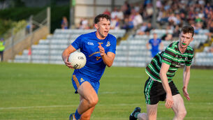 <p>St Finbarr's Fionn Crowley sails past Douglas’ Adam Cantwell. Picture: Noel Sweeney</p> <p>St Finbarr's Fionn Crowley sails past Douglas’ Adam Cantwell. Picture: Noel Sweeney</p>