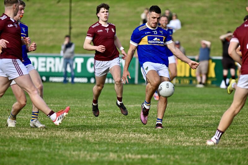 Jack Twomey kicks a first-half point for Kilshannig. Picture: Larry Cummins Jack Twomey kicks a first-half point for Kilshannig. Picture: Larry Cummins