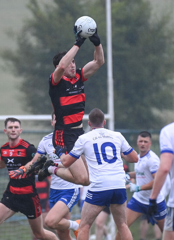 Newmarket's Rory Lynn goes high to win. Picture: David Keane. Newmarket's Rory Lynn goes high to win. Picture: David Keane.