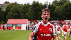 Sam Rooney celebrates after the match 16/8/2026