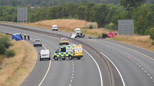 IRISH Crash on M9 in Co Kildare
