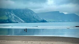 <p>Walking the dog on Keel Beach in Achill. </p> <p>Walking the dog on Keel Beach in Achill. </p>