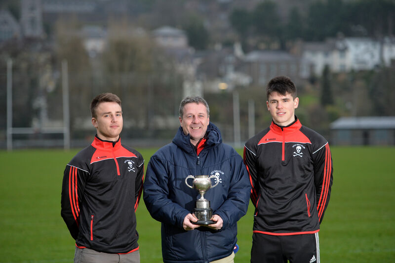  UCC GAA development officer John Grainger with Rickard Cahalane and David Griffin at the Mardyke in 2018. Picture: Dan Linehan