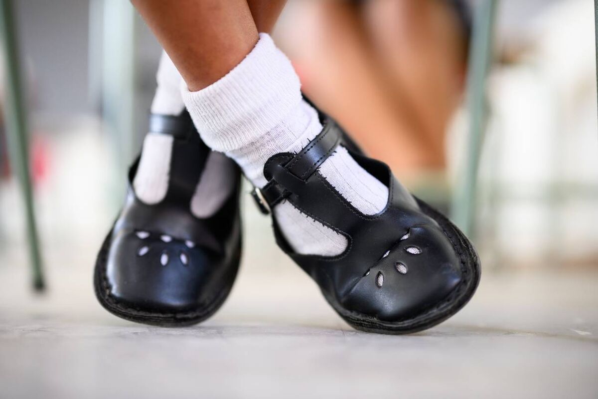 School shoes should provide good support, with around 1cm between the toes and the top of the shoe.
