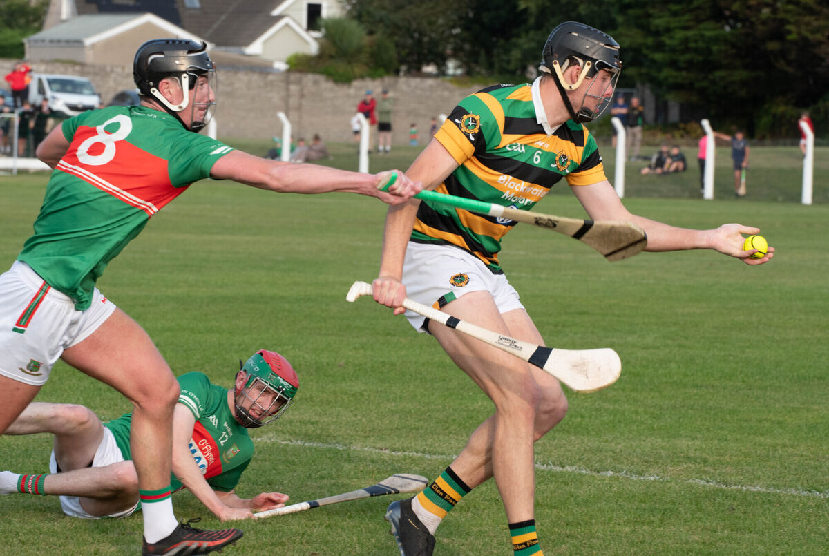 Robert Downey of Glen Rovers on the ball against Fr O'Neill's. Picture: Howard Crowdy Robert Downey of Glen Rovers on the ball against Fr O'Neill's. Picture: Howard Crowdy