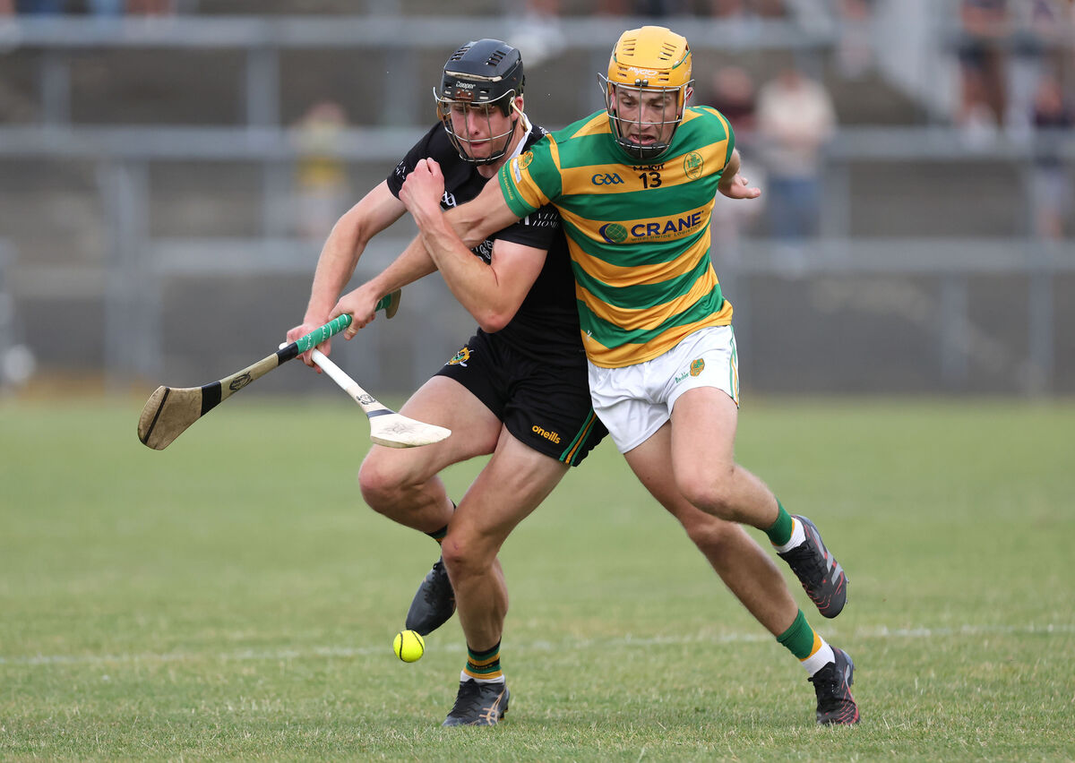 Glen Rovers' Robert Downey battles with Michael O'Halloran of Blackrock. Picture: Jim Coughlan Glen Rovers' Robert Downey battles with Michael O'Halloran of Blackrock. Picture: Jim Coughlan