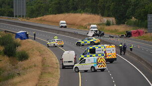 Crash on M9 in Co Kildare