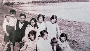 <p>The O’Donovan family on holiday in Courtmacsherry in 1926, when Mary Holly's mother was 11 years old</p>
