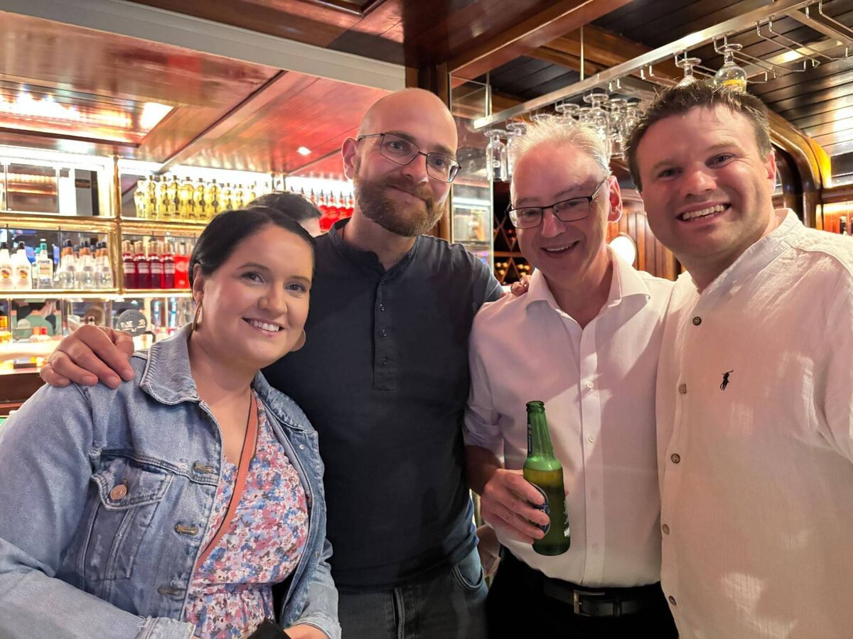Mags Moore, Matt Murphy, Paschal O'Leary and David O'Donoghue. Mags Moore, Matt Murphy, Paschal O'Leary and David O'Donoghue.