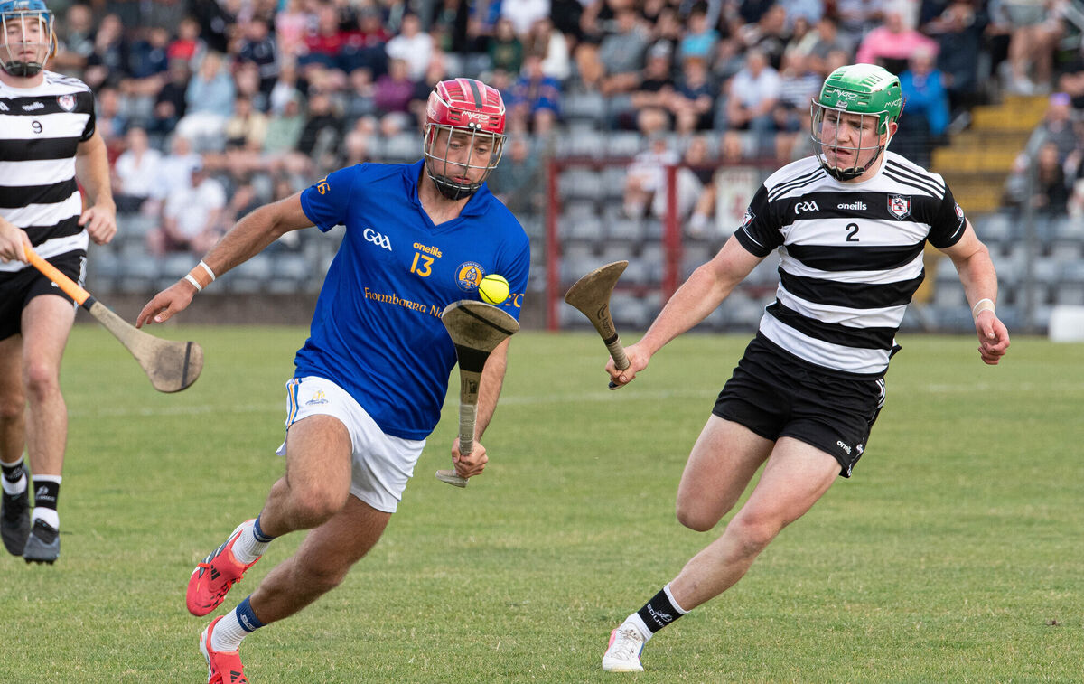 William Buckley of St Finbarrs breaks away from Midleton's Tom Dunlea. Picture: Howard Crowdy William Buckley of St Finbarrs breaks away from Midleton's Tom Dunlea. Picture: Howard Crowdy