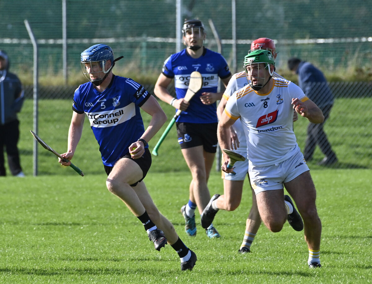 Mike Cahalane of Bandon in action against Sarsfields' John Leddy in last year's Co-op SuperStores Cork IAHC semi-final at Riverstick. Picture: Dan Linehan Mike Cahalane of Bandon in action against Sarsfields' John Leddy in last year's Co-op SuperStores Cork IAHC semi-final at Riverstick. Picture: Dan Linehan
