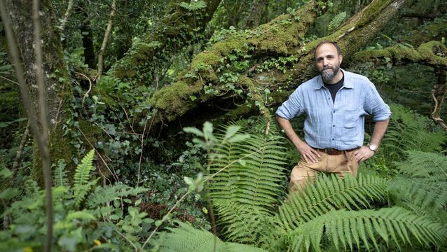 <p>NATURE LOVER: Rewilder Eoghan Daltun on his Beara property</p>