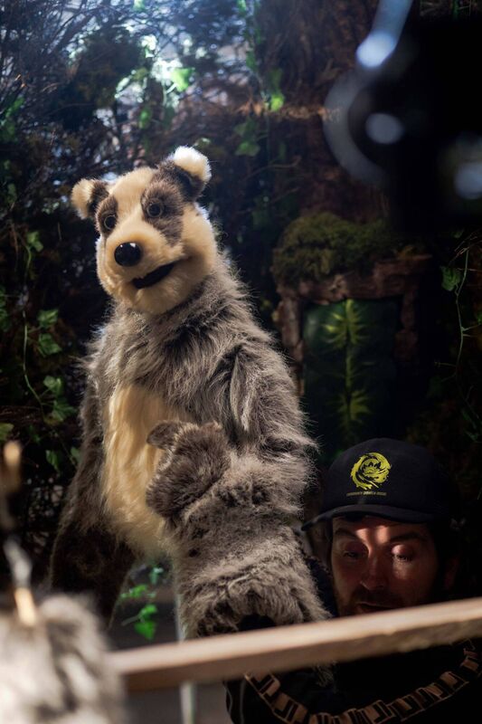 Ray Cuddihy with Bellie the Badger.