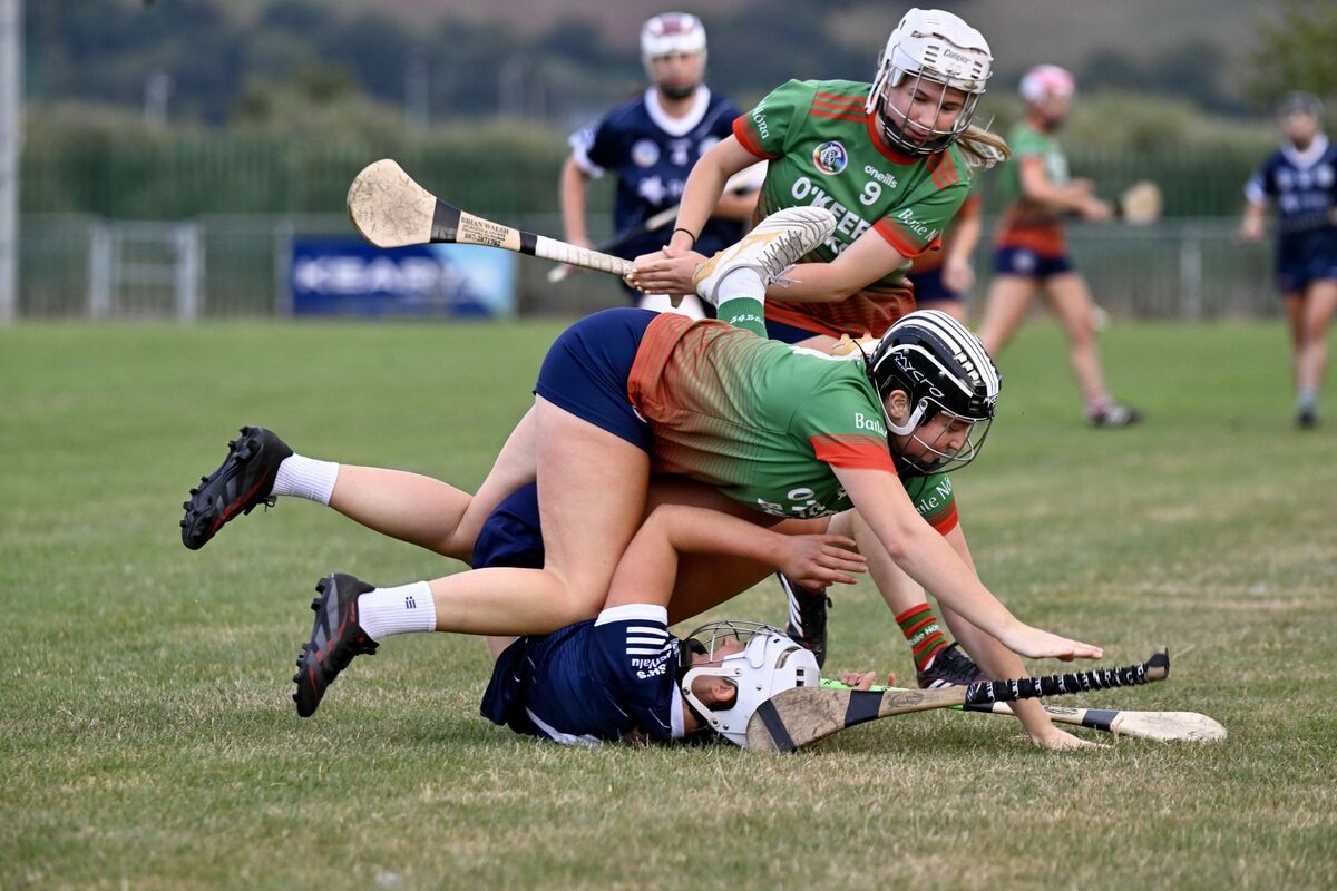Keeley Goulding, Ballincollig, is fouled by Katieann Crean, Ballinora. Picture: Larry Cummins Keeley Goulding, Ballincollig, is fouled by Katieann Crean, Ballinora. Picture: Larry Cummins
