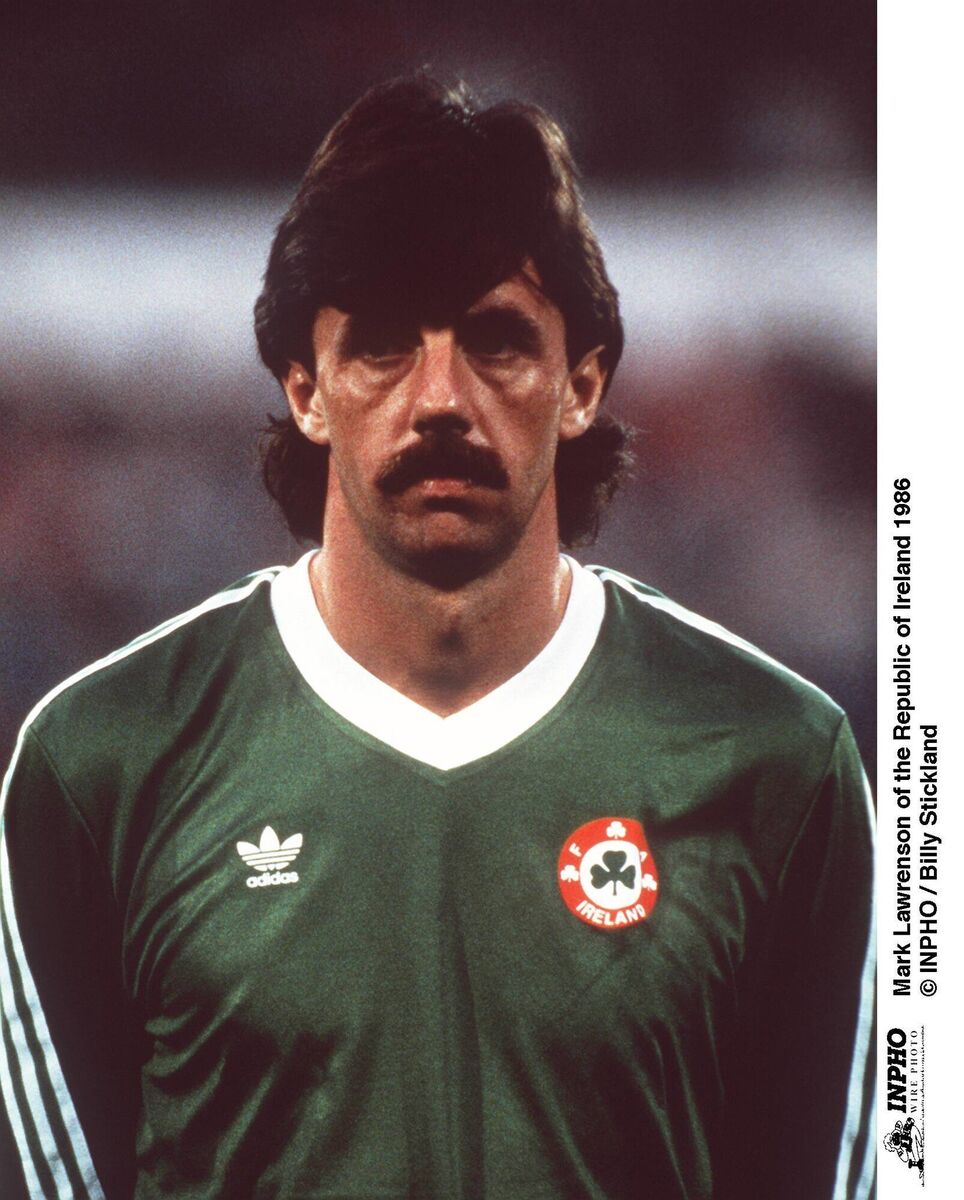 Mark Lawrenson during his Republic of Ireland playing days.