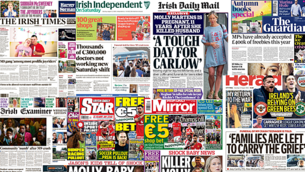 What the papers say: Saturday's front pages What the papers say: Saturday's front pages