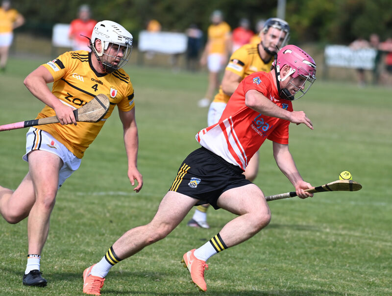 Fermoy's Ben Twomey bursting past Na Piarsaigh's Aaron Higgins. Picture: Eddie O'Hare