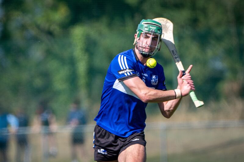 Cillian Roche of Sarsfields sends the sliotar down the field. Picture: Chani Anderson Cillian Roche of Sarsfields sends the sliotar down the field. Picture: Chani Anderson