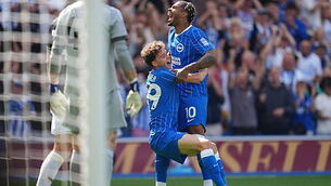 Brighton run riot in first half to leave 10-man Aston Villa shell-shocked