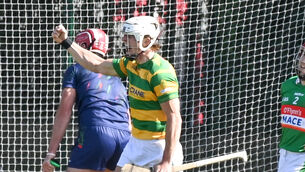 <p> Blackrock's Robbie Cotter celebrates his goal against Fr O'Neill's during their Premier SHC clash at Midleton. Picture: David Keane.</p> <p> Blackrock's Robbie Cotter celebrates his goal against Fr O'Neill's during their Premier SHC clash at Midleton. Picture: David Keane.</p>
