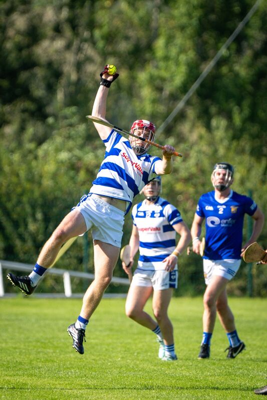Inniscarra’s Joseph Enright rises to win possession. Picture: Chani Anderson