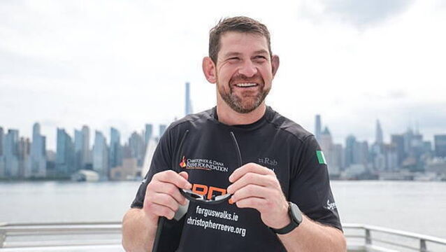 Irishman told he had 5% chance of walking again sets out on charity trek across US Irishman told he had 5% chance of walking again sets out on charity trek across US