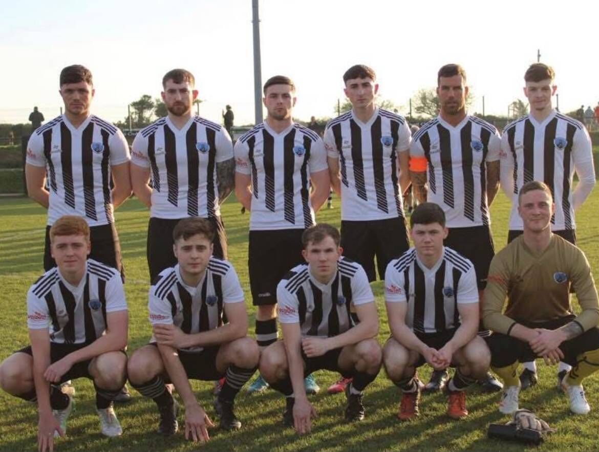 St Mary's before their recent game with College Corinthians. St Mary's before their recent game with College Corinthians.