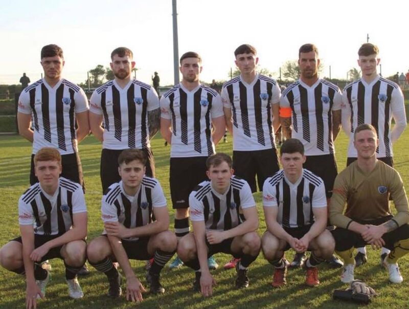 St Mary's before their recent game with College Corinthians. St Mary's before their recent game with College Corinthians.