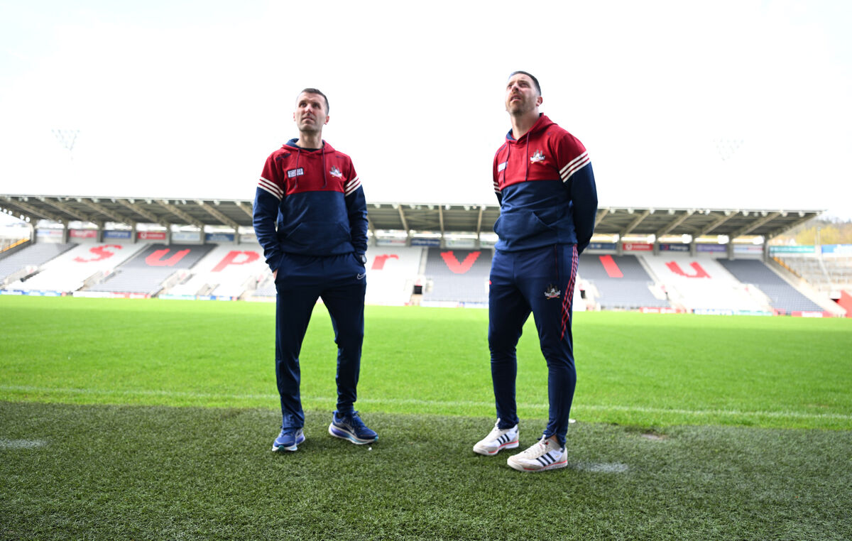  Ben O'Connor and Ronan Curran at SuperValu Páirc Uí Chaoimh. Picture: Larry Cummins