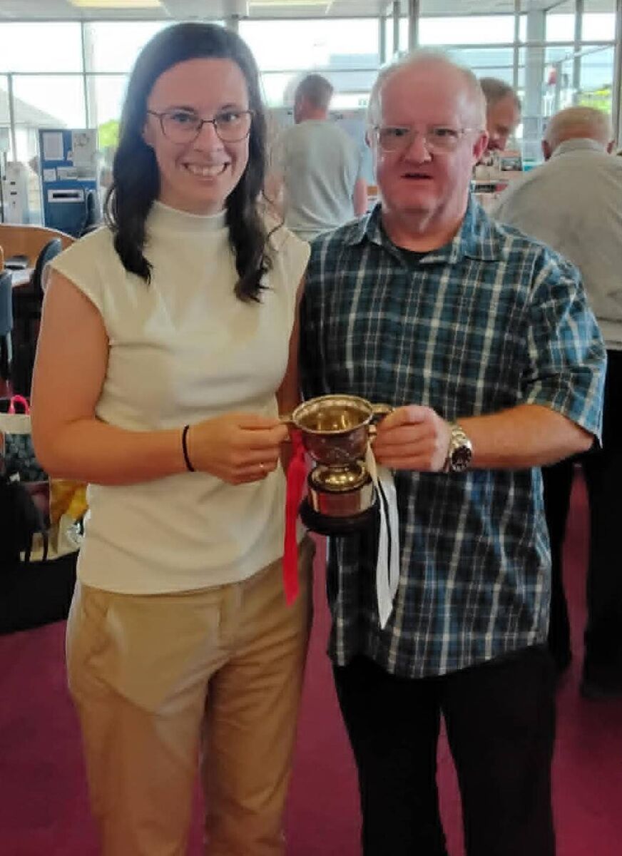 Cathriona Foley and Danny O’Neill at the launch of Medal Mash-Up at Mayfield Library. Cathriona Foley and Danny O’Neill at the launch of Medal Mash-Up at Mayfield Library.