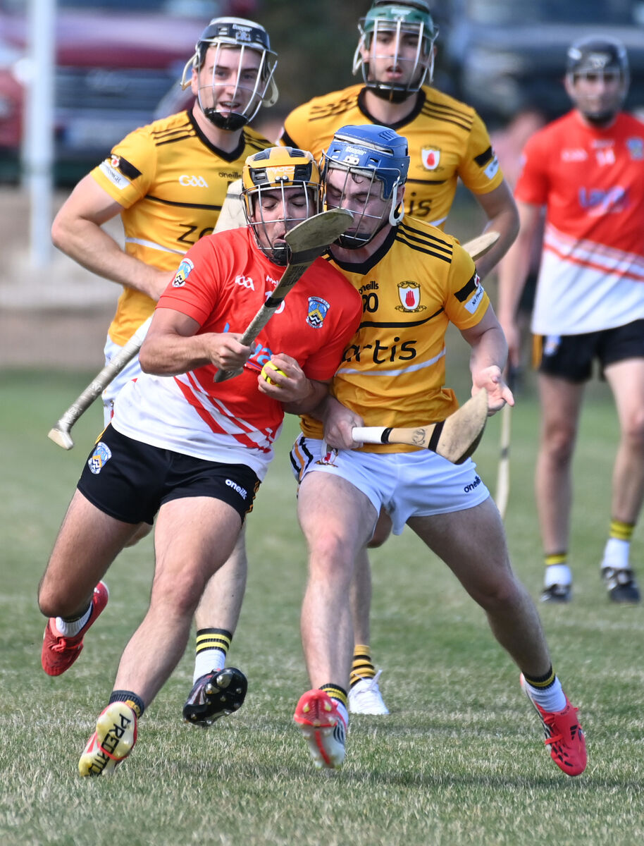 Fermoy's Darragh Daly is tackled by Na Piarsaigh's Daniel Scanlon. Picture: Eddie O'Hare Fermoy's Darragh Daly is tackled by Na Piarsaigh's Daniel Scanlon. Picture: Eddie O'Hare