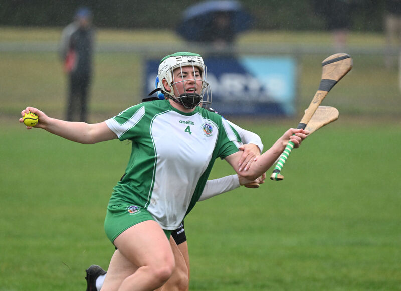  Eireann O'Shea with possession for Aghabullogue against Sarsfields. Picture: Larry Cummins