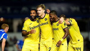 Callum Wilson and Nathan Collins lead Brentford to Carabao Cup rout Callum Wilson and Nathan Collins lead Brentford to Carabao Cup rout