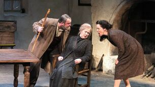 <p>A scene from the play Sive at The Abbey Theatre, Dublin, in 2014. John B Keane’s play contains a savage curse, says John Arnold</p>