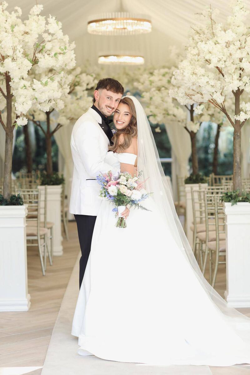 The groom’s suit was by Louis Copeland while the bride sourced her gown from Say I Do in Midleton.