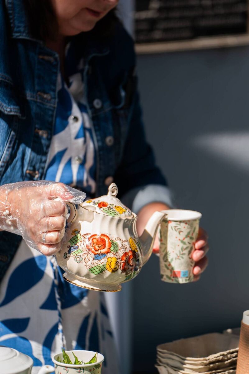 Time for tea at the Blackpool Block Party. Time for tea at the Blackpool Block Party.