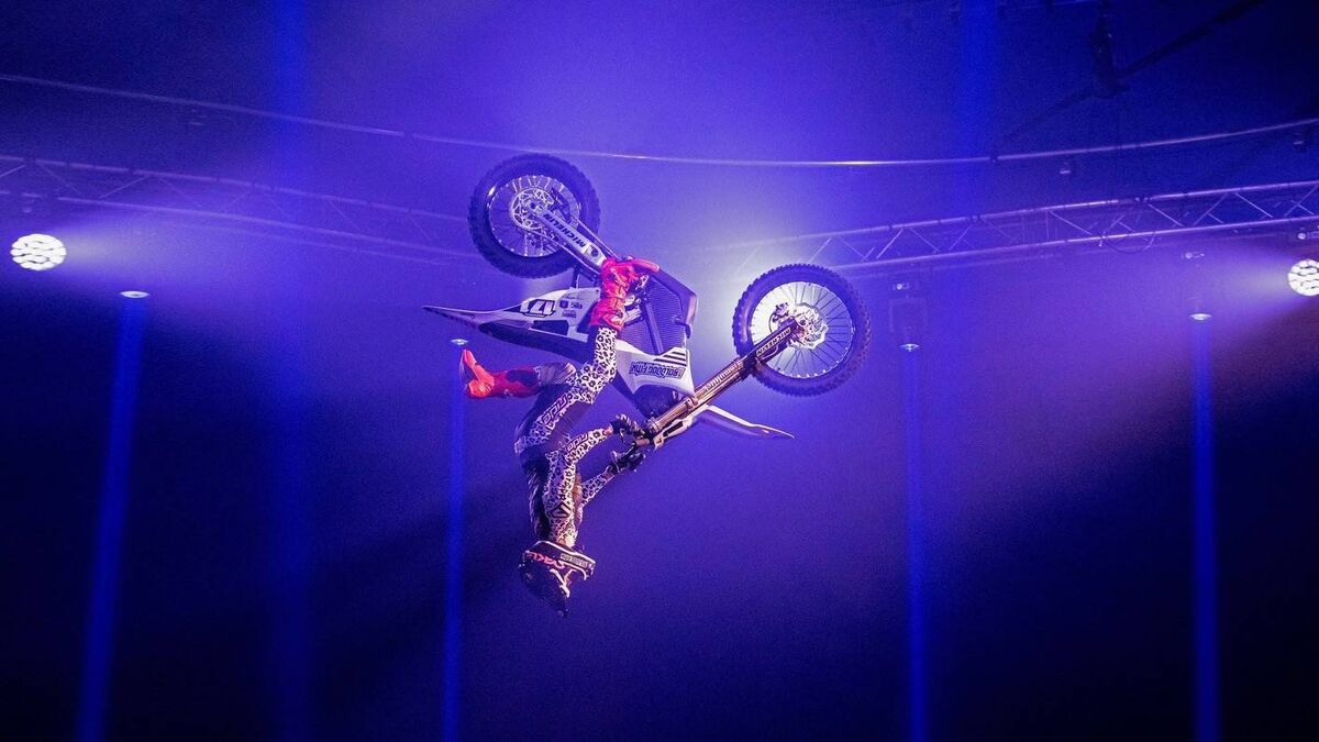 Stunt FMX jump featured in Circus Extreme's global touring show, ROCK IT OUT! — Curraheen Showgrounds, Cork, and Swords Pavilions Shopping Centre, Dublin. Stunt FMX jump featured in Circus Extreme's global touring show, ROCK IT OUT! — Curraheen Showgrounds, Cork, and Swords Pavilions Shopping Centre, Dublin.