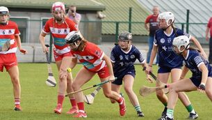 <p>Courcey Rovers Saoirse McCarthy wins possession in their SE Systems Cork senior camogie championship clash with Ballincollig at Ballinora. Picture: Noel Sweeney</p> <p>Courcey Rovers Saoirse McCarthy wins possession in their SE Systems Cork senior camogie championship clash with Ballincollig at Ballinora. Picture: Noel Sweeney</p>