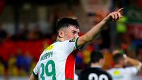 Cillian Murphy celebrates his assist for Sean Maguire to score their second goal 28/8/2026