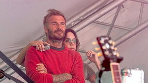 David and Victoria Beckham proudly watch son Cruz make Reading Festival debut