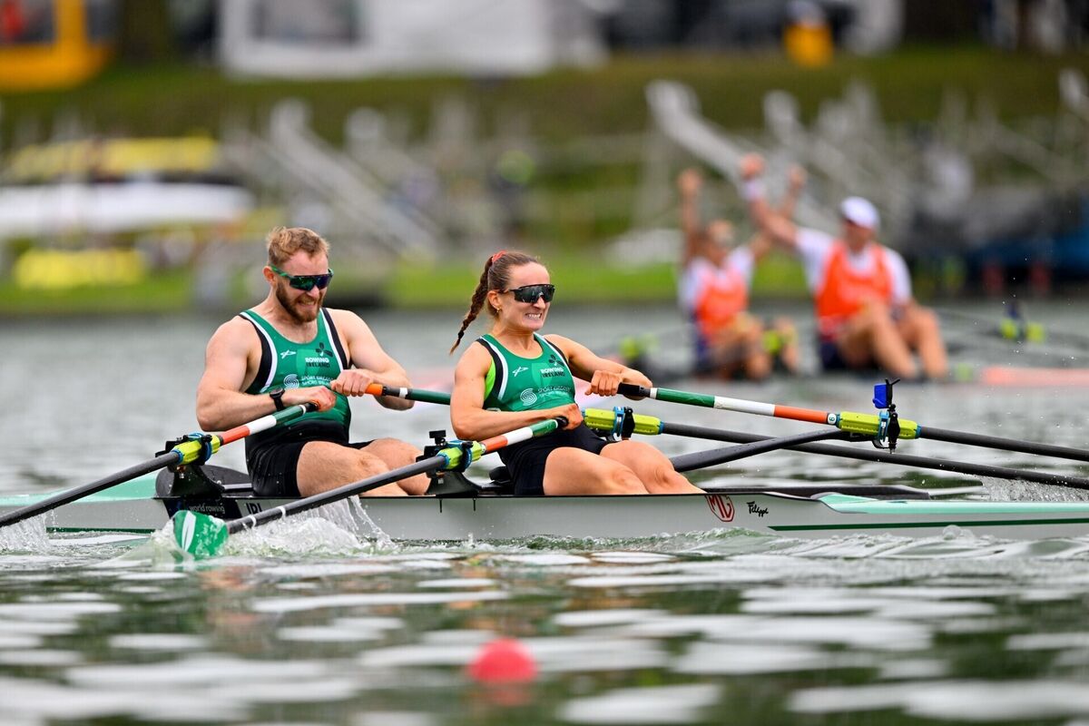 Mags Cremen and Konan Pazzaia of Ireland delivered a silver medal on Sunday in Amsterdam. Picture: Benedict Tufnell/Sportsfile Mags Cremen and Konan Pazzaia of Ireland delivered a silver medal on Sunday in Amsterdam. Picture: Benedict Tufnell/Sportsfile