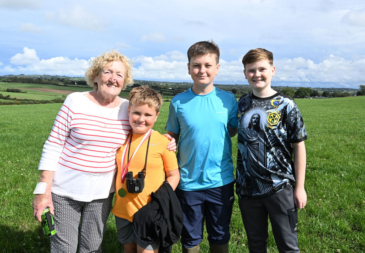 Chris Griffin, Northern Harriers with helpers Ben O'Herlihy, Jayden O'Herlihy, and Shay Healy-Pepper at Blarney. Picture: Larry Cummins Chris Griffin, Northern Harriers with helpers Ben O'Herlihy, Jayden O'Herlihy, and Shay Healy-Pepper at Blarney. Picture: Larry Cummins