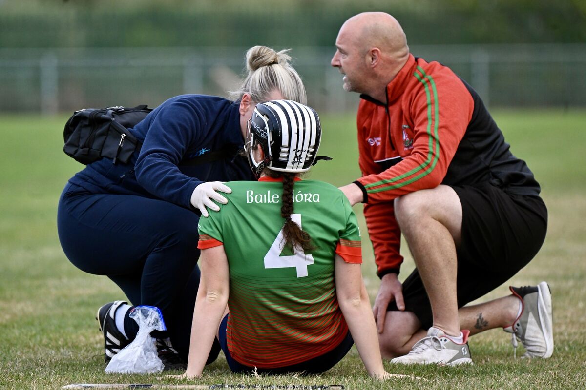 Katieann Crean, Ballinora, was an early withdrawal due to injury against Ballincollig. Picture: Larry Cummins Katieann Crean, Ballinora, was an early withdrawal due to injury against Ballincollig. Picture: Larry Cummins