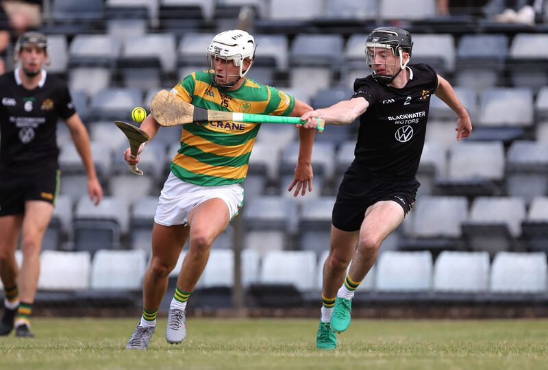 IN FORM: Robbie Cotter, Blackrock, takes on Liam Coughlan, Glen Rovers. Picture: Jim Coughlan. IN FORM: Robbie Cotter, Blackrock, takes on Liam Coughlan, Glen Rovers. Picture: Jim Coughlan.