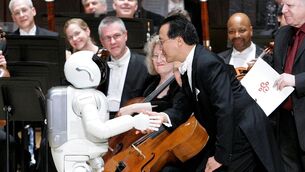 <p>The famous Japanese robot Asimo greets the Detroit Symphony Orchestra in 2008. Kathriona Devereux met an iteration of the robot around 20 years ago, but was not overly impressed with its talents</p> <p>The famous Japanese robot Asimo greets the Detroit Symphony Orchestra in 2008. Kathriona Devereux met an iteration of the robot around 20 years ago, but was not overly impressed with its talents</p>