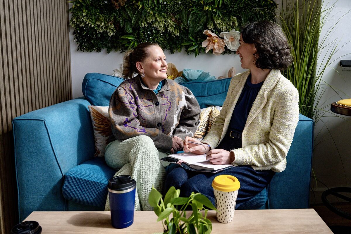 Cathy Fitzgibbon and Ailis Crowley chat over coffee at Hideaway Cafe. Picture Chani Anderson Cathy Fitzgibbon and Ailis Crowley chat over coffee at Hideaway Cafe. Picture Chani Anderson